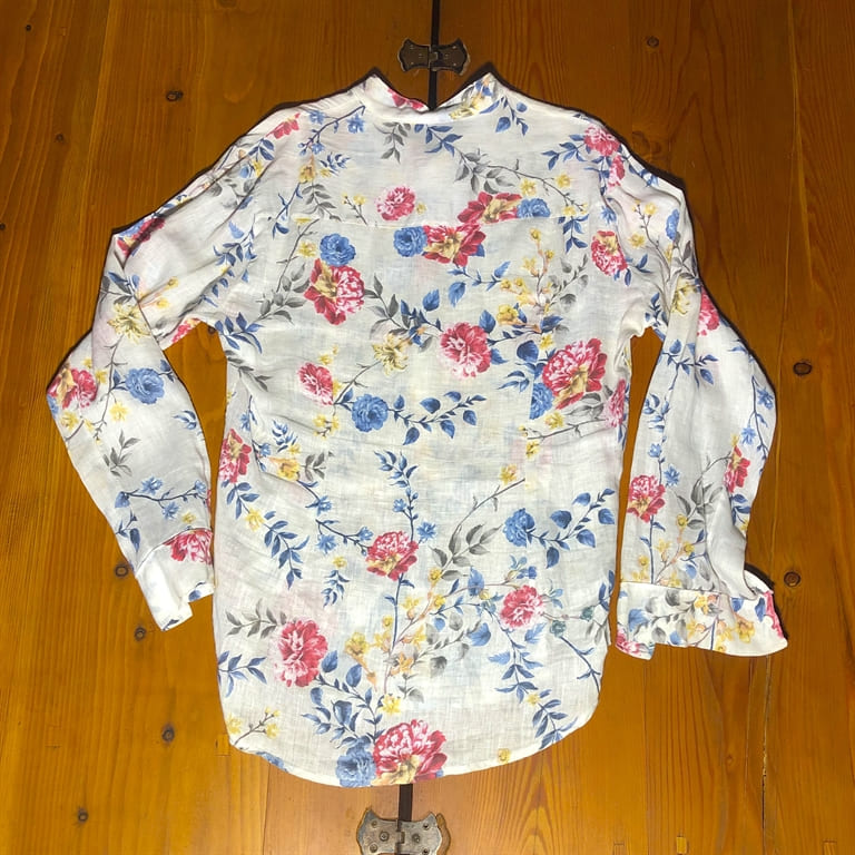 CAMICIA UOMO LINO FIORI TG XL